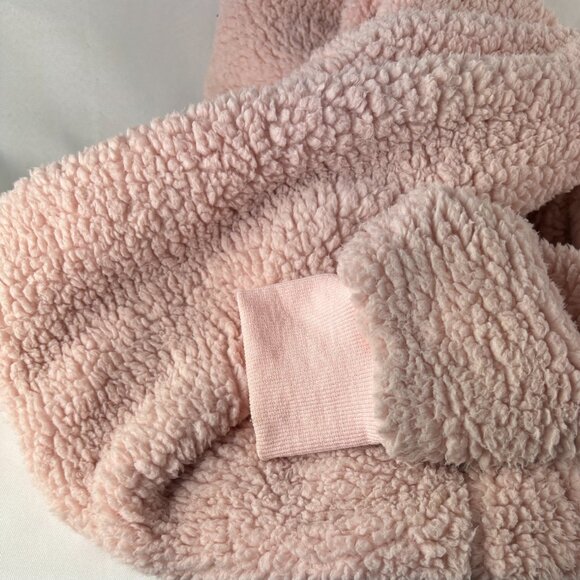 Kirundo Sherpa Fleece Quarter Zip Pullover - Cozy Blush Pink - Size M - Picture 7 of 10